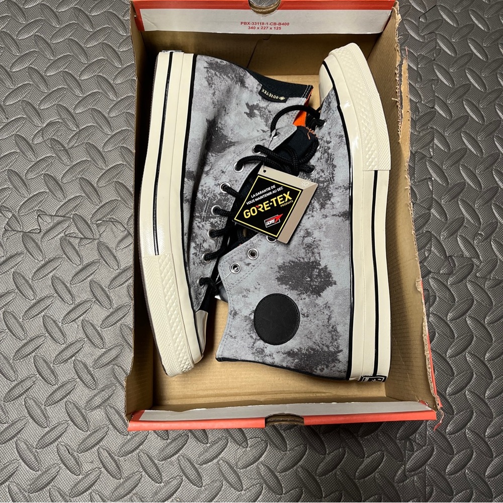 Men's Converse Chuck 70 Hi GTX Gore-Tex Shoes Gray 172206C Limited Winte… - Picture 6 of 8